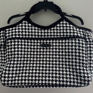Vera Bradley Black and White Houndstooth Women's travel Bag
